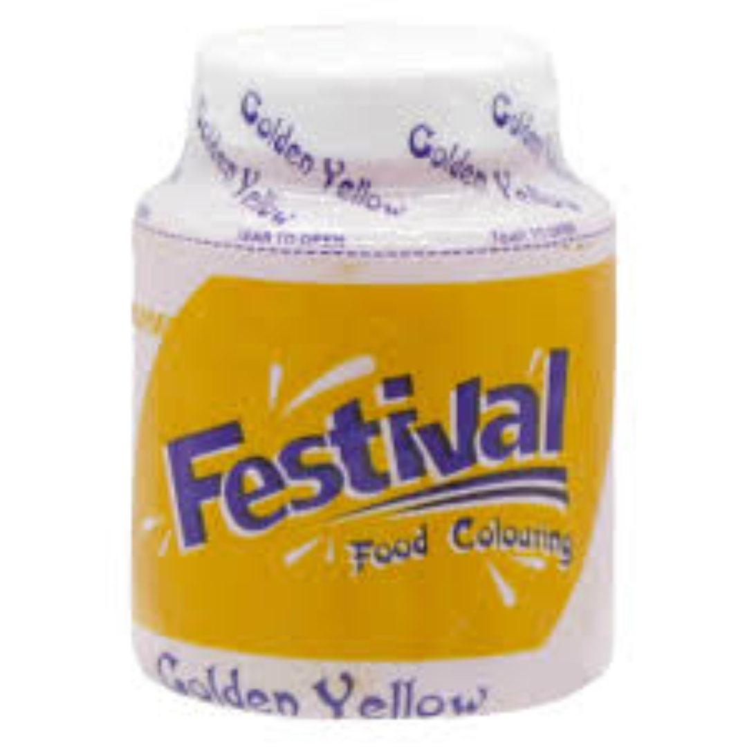 FESTIVAL FOOD COLOR GOLDEN YELLOW 10GMS